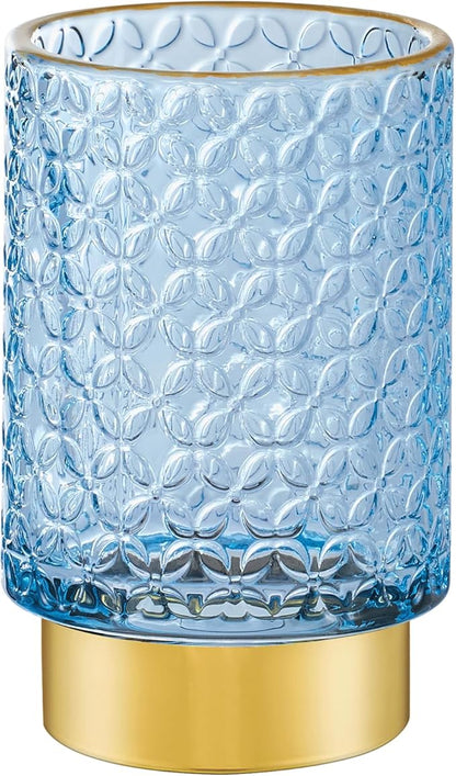 Makeup Brush Holder Organizer,Toothbrush Holders,Desk Pen Pencil Holder,Multifunctional Vintage Glass Brush Cup（A44-3-US）