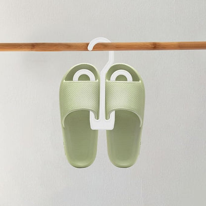 OUNONA 30pcs White Plastic Shoe Hooks Slipper Hangers Multi-functional Shoes Drying Racks Hanging Organizer for Home Closet Storage