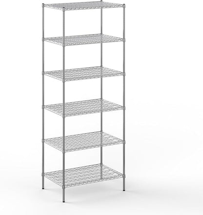 24" Deep x 36" Wide x 96" Height Wire Shelving Kit | 6-Tier | NSF Commercial Storage Rack Unit