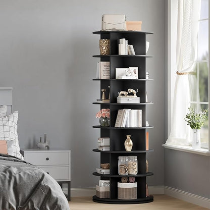 GarveeHome 7 Tier Rotating Shoe Rack Tower, 360° Revolving Free Standing Spinning Shoe Organizer, Vertical Spinning Shoes Display, Shoes Rack Storage Round Carousel, Rotate Shoes Closet Organization