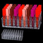 Acrylic Lip Gloss Holder & Rollerball Perfume Organizer for Compact Essential Oil Rollerball Perfume Holder, lipstick organizer Makeup Brush, 36 Slots Tubular Storage Display Cabinet