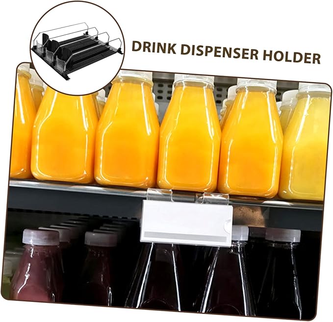 UPKOCH 3pcs Automatic Drink Organizer Pusher for Refrigerator Can Dispenser Holder Easy to Install Arc Design for Canned Beverages for Fridge Storage and Organization