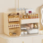 Makeup Organizer with Drawers, Large Capacity Countertop Organizer for Vanity, Bathroom and Bedroom Desk Cosmetics Organizer, Easy To Storage Skincare,Brushes, Eyeshadow,Lipstick (Cream)