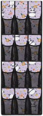 Cute Panda Shoe Organizer Over The Door 12 Pockets Wall Hanging Storage for Closet Space Saving Over The Door Shoe Organizer Flowers Shoe Holder Hanger for Living Room