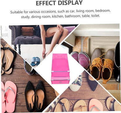 5pcs Transparent Stackable Shoe Storage Boxes with Drawer Design Dustproof Plastic Organizer for Women Shoes Thickened PP Material Metal-edged Large for Closet and Bedroom