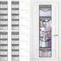 4Pcs Stuffed Animal Door Storage Organizer Stuffed Animal Storage Door Hanging Net Stretchy Multifunctional Over the Door Toy Organizer 5 Elastic Mesh Pockets Organizer for Toy