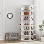 MAGIC UNION Rotating Shoe Rack Tower - 7-Tier Spinning Handbag Shoe Display Lazy Susan Organizer, 360° Revolving Shoe Rack Storage Round Carousel Cabinet, for Entryway, Living Room, Bedroom