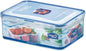 LOCK & LOCK Easy Essentials Food Storage lids/Airtight containers, BPA Free, Rectangle-88 oz-for Rice, Clear