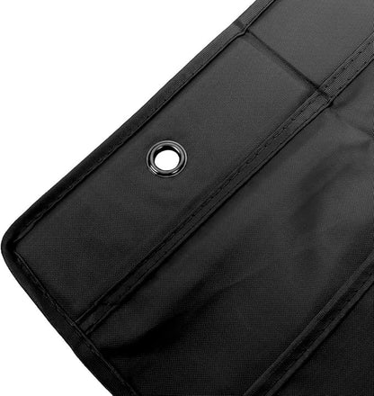 Ruilogod Home Oxford Cloth 12 Pockets Over the Door Hanging Shoes Organizer Black (id: 16b 37f d3a 337 e4d