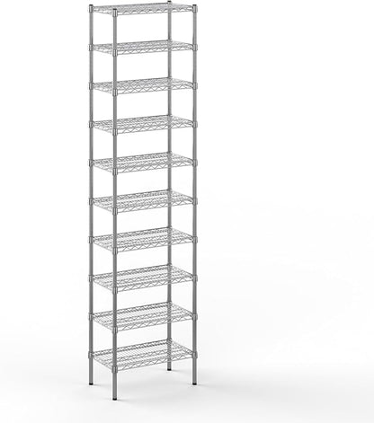 14" Deep x 24" Wide x 96" Height Wire Shelving Kit | 10-Tier | NSF Commercial Storage Rack Unit