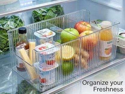 Drawer Organizer for Belt, Tie, Wallet & Accessories | Transparent Belt Storage Box with Removable Dividers – Slim Closet Organizer, Space-Saving Design, Customizable Compartments (1)