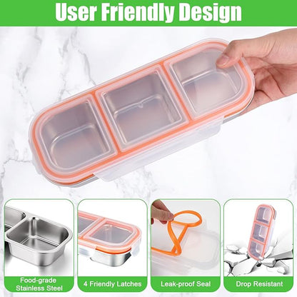 Palksky Snackle Box Container Stainless Steel