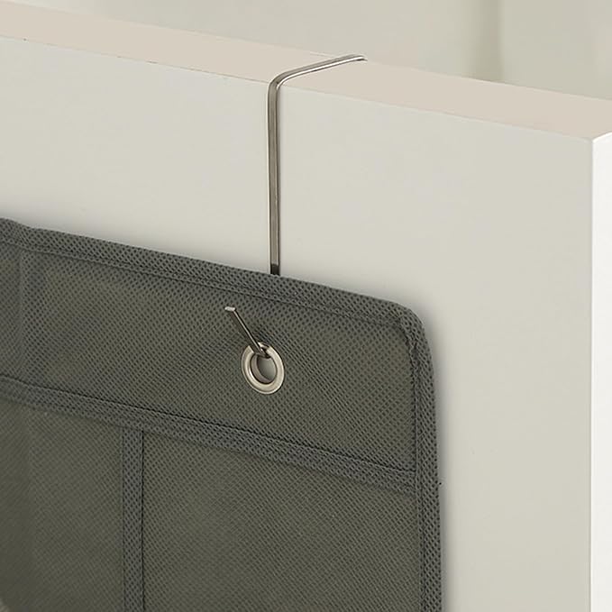 24/28 Grid Shoes Organizer Over The Door Hanging Shoe Rack Wall-Mounted Storage Holder for Bedroom Closets Door Hanger