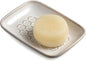 Gomakren Soap Dish for Shower, Ceramic Bar Soap Holder with Honeycomb Design, Soap Saver Tray for Bathroom Kitchen Sink, Sponge & Organizer Tray, Upscale Look, 5.5 Inch, Beige