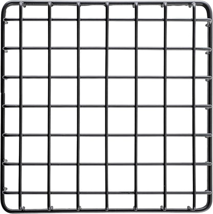 G.E.T. WB-662-MG Square Metal Storage Wire Basket for Pantry, Produce and More, 6" x 6" x 2"