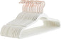 Amazon Basics Slim Velvet Non-Slip Space Saving Suit Clothes Hangers, Closet Organizer, Ivory/Rose Gold, 30-Pack