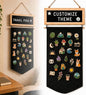 Enamel Pin Display Banner with Customizable Felt Letter Board and 170+ Letters, Hanging Canvas Pin Organizer for Lapel Pins, Brooches & Badges, Wall Display for Pin Collectors, Bedroom Dorm Decor
