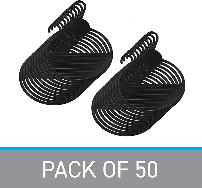 SSWBasics Black Scarf Hanger - Pack of 50