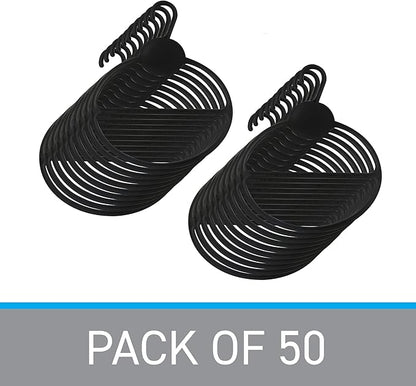 SSWBasics Black Scarf Hanger - Pack of 50