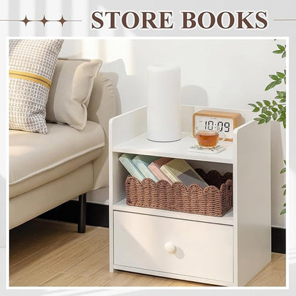 Boao 3 Pcs Boho Storage Wicker Baskets Handmade Woven Decorative Paper Rope Baskets for Organizing with Handle Countertop Toilet Paper Storage Container for Toilet Tank Top(Light Brown,Fan-shaped)