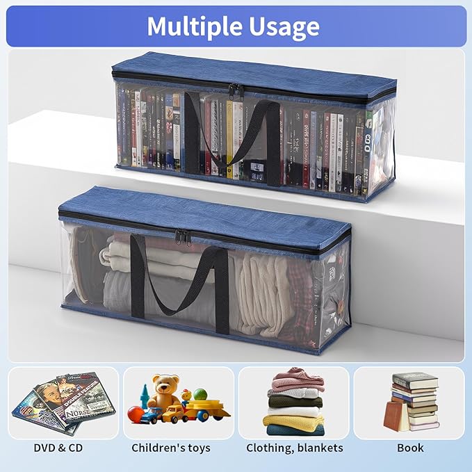 Hat Storage for Baseball Caps, Non-woven Wide Hat Organizer, Large Sports Hat Storage Bag, Hat Racks Holder for Closet with Handles, Hat Organizer Case for Home (Grey, 4Pack)