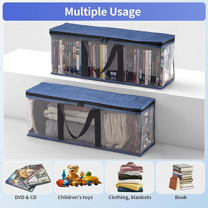 Hat Storage for Baseball Caps, Non-woven Wide Hat Organizer, Large Sports Hat Storage Bag, Hat Racks Holder for Closet with Handles, Hat Organizer Case for Home (Grey, 4Pack)