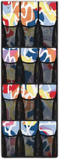 Colorful Marble Door Hanger Organizer Bathroom 12 Pockets Wall Hanging Storage Space Saving Over The Door Shoe Organizer for Living Room Mesh Fabric Shoe Holder Hanger