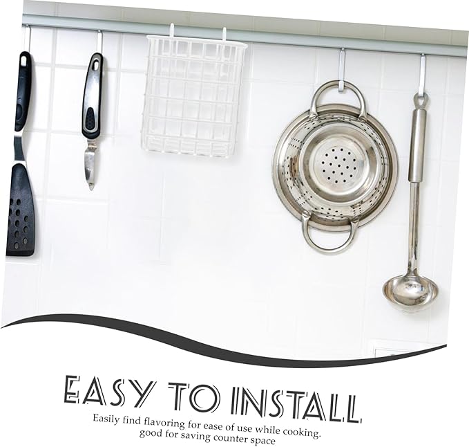 Cabilock Wire Basket Hanging Storage Rack over Door Organizer Iron Hanging Cabinet Organizer for Kitchen Bathroom Craft Room