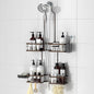 REINHARDT Adjustable Shower Caddy Hanging Rustproof Shower Caddy for Handheld Showerheads, Shower Organizer with Hooks Soap Holder, Anti-Swing Shower Rack Bathroom Accessories, Bronze