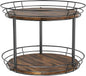LAMU 12'' Lazy Susan Turntable Organizer, 2 Tier Round Rotating Spice Rack Organization for Kitchen Cabinet and Countertop, Wooden Lazy Susan for Table Top, Pantry, Bathroom, Vanity, Home Decor