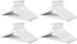 Amazon Basics Durable Wooden Clothes Hangers,White,(Pack of 80)