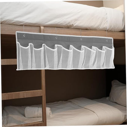Healifty RV Shoe Storage Bag 8-Slot Non-Woven Fabric Bedside Organizer Hanging Pocket for Shoes and Small Items Space-Saving RV Storage Solution