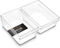 BINO | Plastic Storage Bins, X-Large | THE HANDLER COLLECTION | Multipurpose Organizer Bins | Kitchen Pantry Organizers and Storage | Clear Containers for Organizing Home | Freezer Organizer