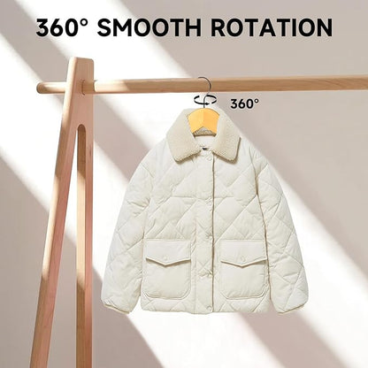 Quality Wooden Clothes Hangers, Solid Wood Suit & Coat Hangers with Pants Bars, Swivel Hook, Shoulder Notches, Heavy Duty Hangers for Shirts, Jackets, Dresses & Trousers(Natural Wood/72-Pack)