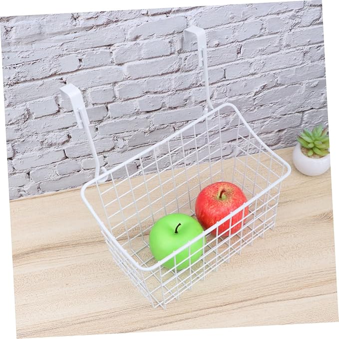 Healifty Hanging Storage Rack Cabinet Storage Basket Door Baskets Organizer for Office The Office