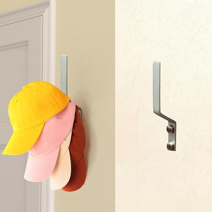 4 Pcs Aluminum Shoes Hooks, Door Wall Mounted Shoes Rack Shelf Organizer for Door Hanging Shoes
