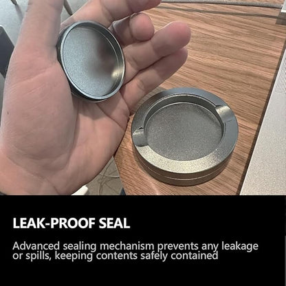 Portable Metal Can ZYN Box, Leak-Proof Design(Silver)