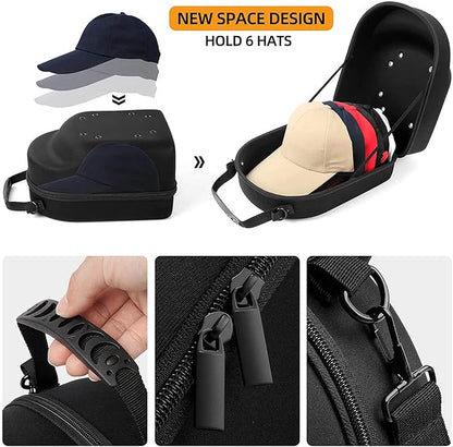 Baseball Hat Holder Multifunctional Baseball Hat Case Hard Travel Cap Carrier Case Holder Waterproof Cap