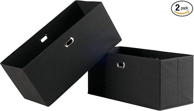 Winsome Torino Storage/Organization, Black 23.03"W x 10.24"H x 10.24"D