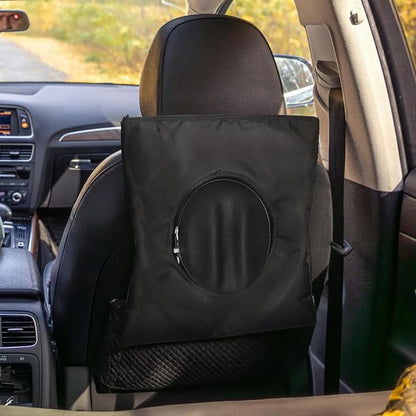 Portable Hat Storage Bag, Extra Large Hat Travel Case for Multiple Hats, Cowboy & Bowler Hats with Adjustable Handle, Shoulder and Luggage Strap,For Travel and At-Home Storage (Hollow Opening)
