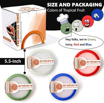 4-Piece Food Storage Containers Set – Avocado Saver, Onion Keeper, Silicone Kitchen Organizers for Fridge, Reusable & Fresh-Keeping Design