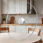 39" Glass Lazy Susan for Dining Table - Tempered Glass Round Clear Tabletop Large Rotating Tray, Silent & Smooth Spin (39inch/100cm)