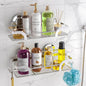 LEVERLOC Shower Caddy Suction Cup 2 Pack, Shower Shelf for Inside, Large Capacity Bathroom Organizers and Storage, Rustproof & Waterproof Metal Bath Basket, No-Drilling, Heavy Duty, Silver