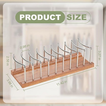 Hat Organizer for Baseball Caps - 14 Caps Organizer , Anti-Tip Stainless Steel Hat Rack & Display Stand, No Installation Required Hat Storage for Closet, Bedroom, Vanity (Stainless Steel，2 pack)