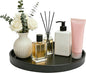 1 Pack 12" Bathroom and Vanity Tray, ABS Bathroom Counter Organizer, Coffee Table Decor for Perfume, Candles, Keys &More. Kitchen Countertop Organizer, Decorative Tray Soap Holder, Black