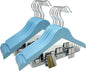 Kids Hangers with Metal Clips Pant Bar 4T-10 (Air Blue)