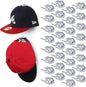 Modern JP Adhesive Hat Hooks for Wall (32-Pack) - Hat Rack for Baseball Caps, Minimalist Hat Display, Strong Hold Hat Hangers for Wall - USA Patented, White