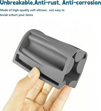 Silicone Soap Dish,Self Draining Soap Holder Perfect for Shower,Bathroom Sink,Kitchen Sink & Travel,Non-Slip Bar Soap Holder Extend Soap Life,Keep Soap Bars Dry & Easy Cleaning Grey-1Pcs
