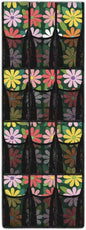 Colorful Hippie Flower Over the Door Shoe Organizer 12 Large Mesh Pockets Hanging Shoe Rack for Door Shoe Storage Organizer Shoe Holder Hanger