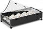 KITHELP Under Bed Storage Containers with Wheels, Underbed Shoe Storage Organizer with Removable Lids, Large Rolling Under Bed Storage Dresser Drawers for Clothes Toys Shoes Blankets